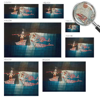 Nursery wall mural Fisherman hunter