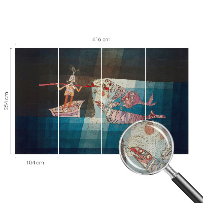 Nursery wall mural Fisherman hunter