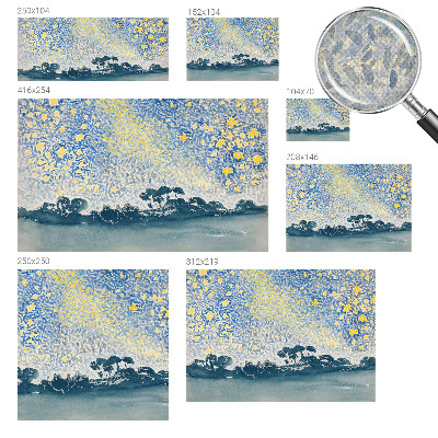 Baby room wall mural with a star abstraction design
