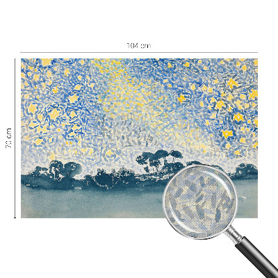Baby room wall mural with a star abstraction design
