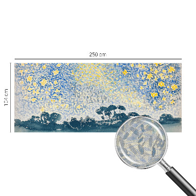 Baby room wall mural with a star abstraction design
