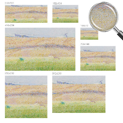 Peel and stick wall mural for living room with a summer field design