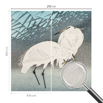 Peel and stick wall mural for kids' room with a delicate bird motif