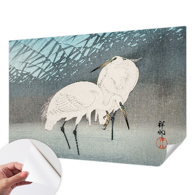 Peel and stick wall mural for kids' room Delicate birds