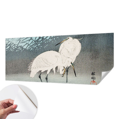 Peel and stick wall mural for kids' room with a delicate bird motif