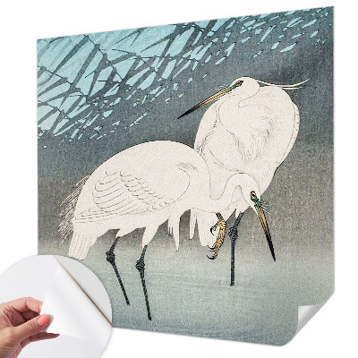 Peel and stick wall mural for kids' room Delicate birds