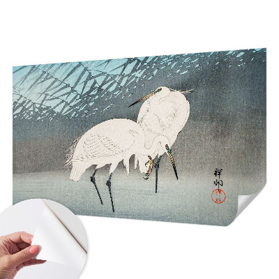 Peel and stick wall mural for kids' room Delicate birds