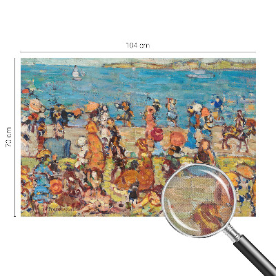 3D wall mural with a beach scene