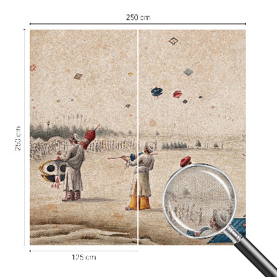 Nursery wall mural Soaring kites