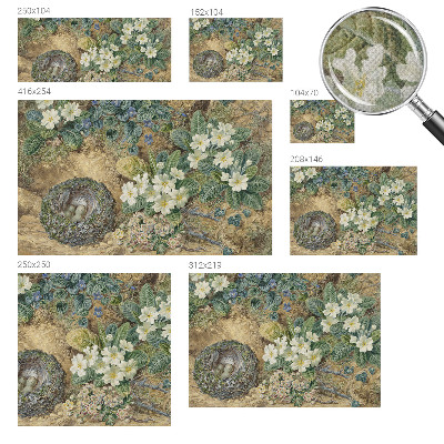 Children's wall mural Spring composition