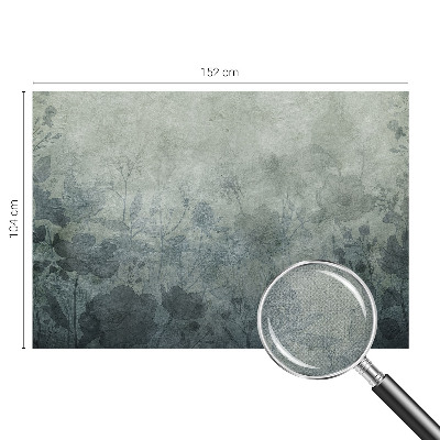 Peel and stick wallpaper mural with an elegant botanical design