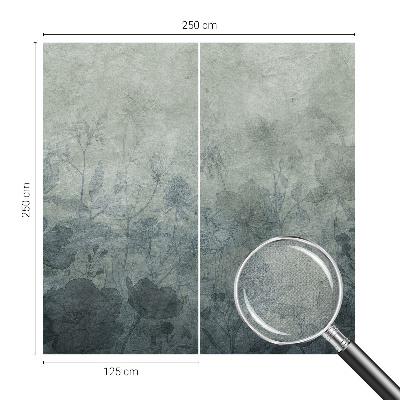 Peel and stick wallpaper mural with an elegant botanical design