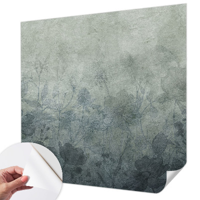 Peel and stick wallpaper mural with an elegant botanical design