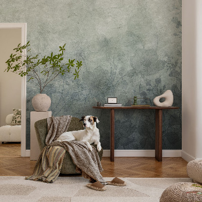 Peel and stick wallpaper mural with an elegant botanical design