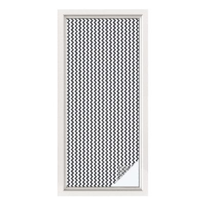 Frosted glass film stained glass effect Zigzag pattern