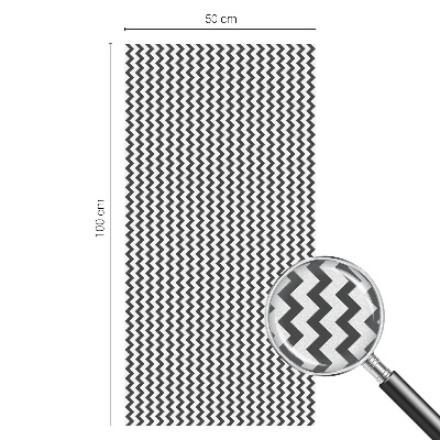 Frosted glass film stained glass effect Zigzag pattern