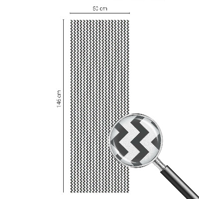 Frosted glass film stained glass effect Zigzag pattern