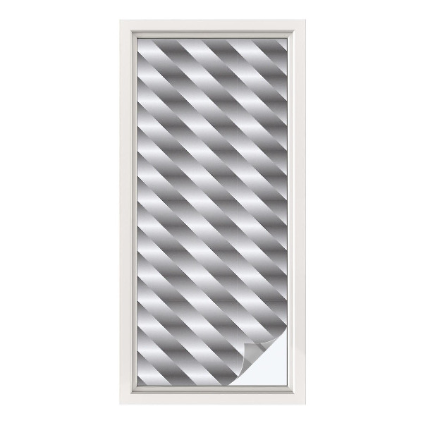 Opaque window film stained glass style Geometric stripes