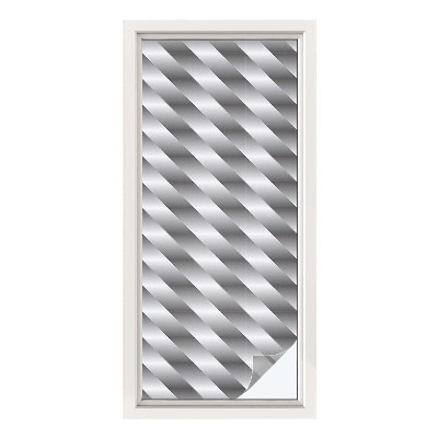 Opaque window film stained glass style Geometric stripes