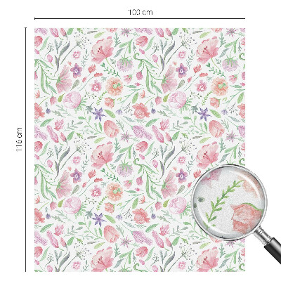 Privacy window film Floral pattern
