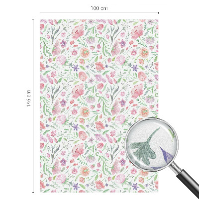Privacy window film Floral pattern