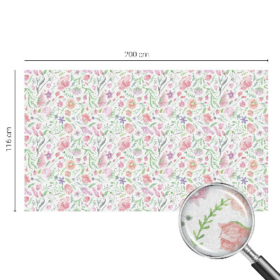 Privacy window film Floral pattern