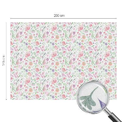 Privacy window film Floral pattern
