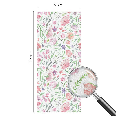 Privacy window film Floral pattern