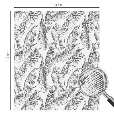 Patterned window film Tropical leaves