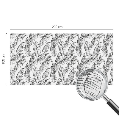 Patterned window film Tropical leaves