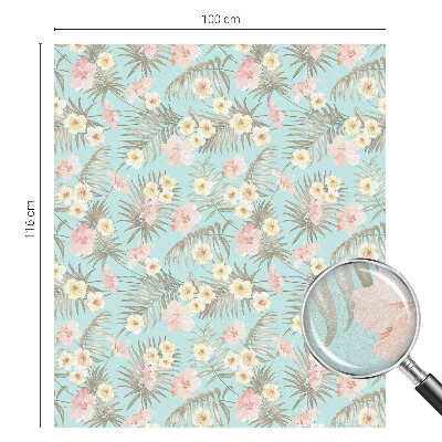 Colored window film stained glass Tropical pattern