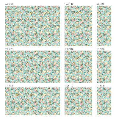 Colored window film stained glass Tropical pattern