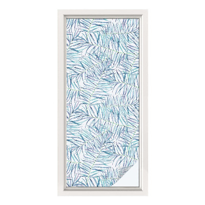 Privacy window film Botanical pattern