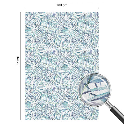 Privacy window film Botanical pattern