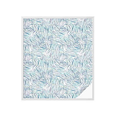 Privacy window film Botanical pattern