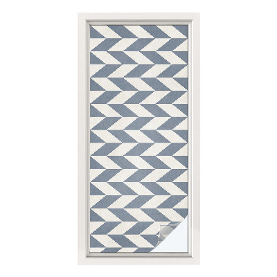 Opaque window film stained glass style Geometric illusion