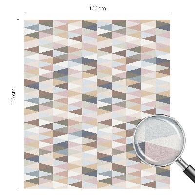 Opaque window film stained glass style Pastel symmetry