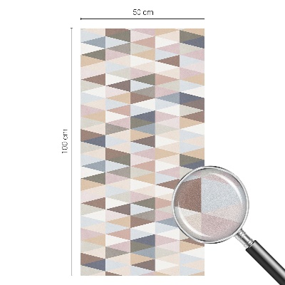 Opaque window film stained glass style Pastel symmetry