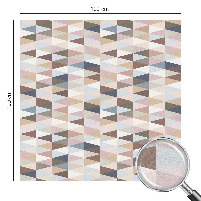 Opaque window film stained glass style Pastel symmetry