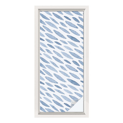 Frosted glass film stained glass effect Blue strokes