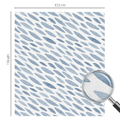 Frosted glass film stained glass effect Blue strokes