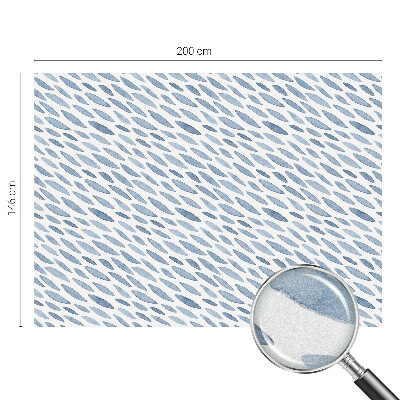 Frosted glass film stained glass effect Blue strokes