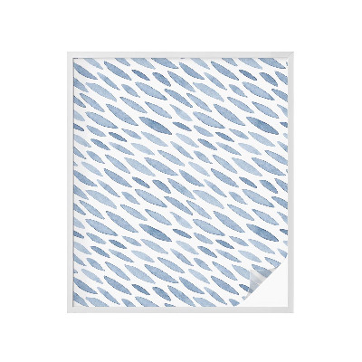 Frosted glass film stained glass effect Blue strokes