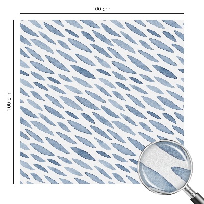 Frosted glass film stained glass effect Blue strokes