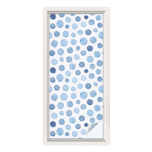 Patterned window film Watercolor dots