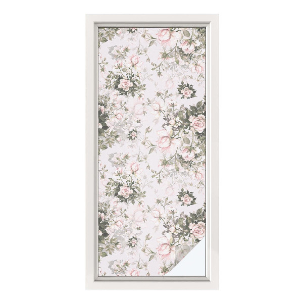 Privacy window film Floral beauty