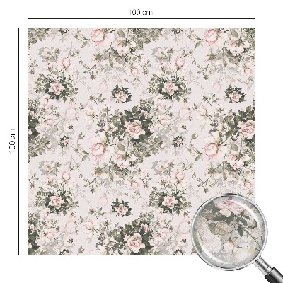 Privacy window film Floral beauty