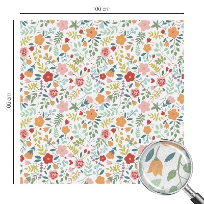 Colored window film stained glass Floral pattern