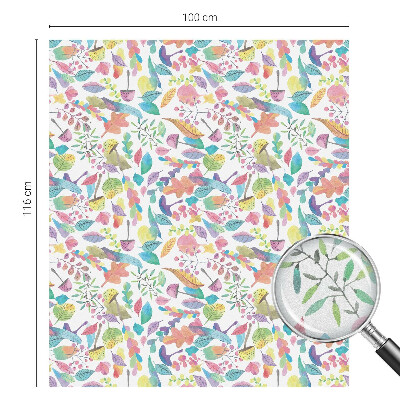 Frosted glass film stained glass effect Colorful composition