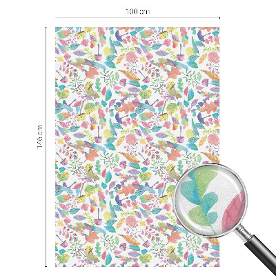 Frosted glass film stained glass effect Colorful composition